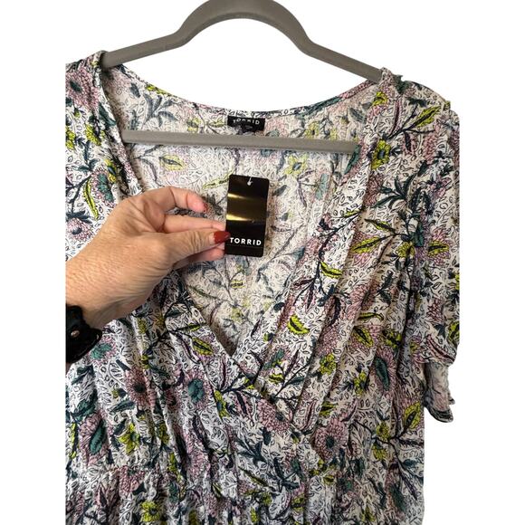 NWT Torrid Midi Swiss Dot Flutter Dress- Size 2X - Picture 10 of 12